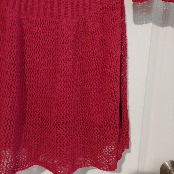 Sundance Womens Red Knit Lined Knee Length Dress 3/4 Sleeve Small - Picture 6 of 16